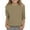 Khaki, variant on Blczomt Basic Shirts Girls 3/4 Sleeve Casual T Shirts Trendy Green Comfy Plain Crewneck Girl Clothes