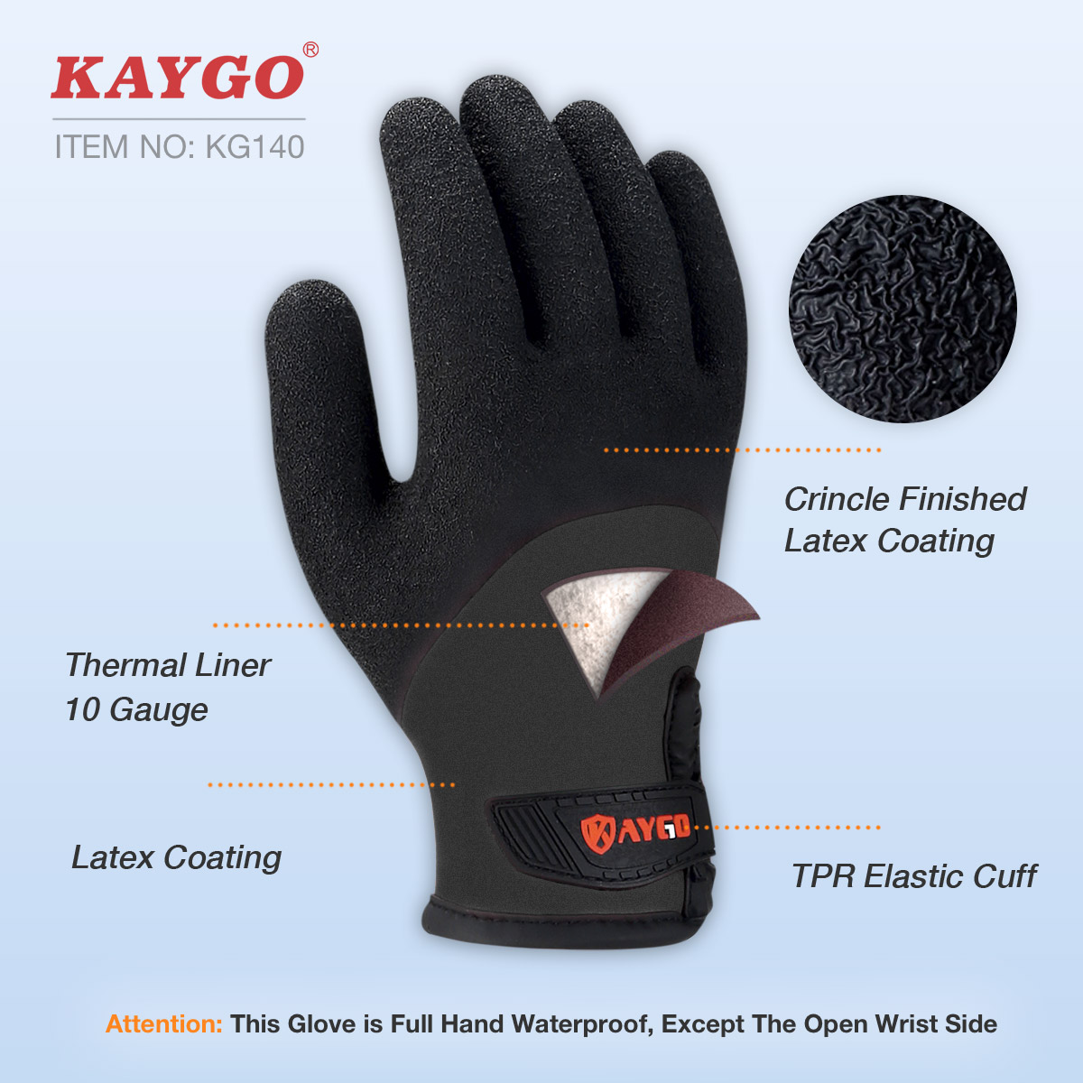 KAYGO Winter Waterproof Thermal Work Gloves photo 7