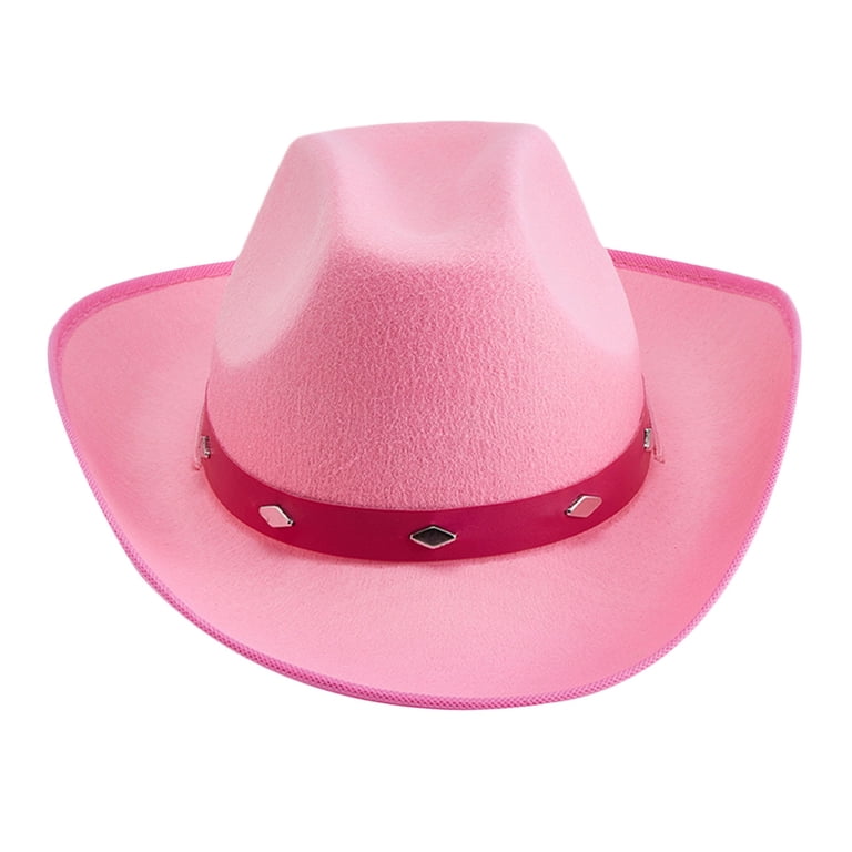 Western Cowboy Hat for Men Women Felt Wide Brim Cowgirl Hat  display picture 1