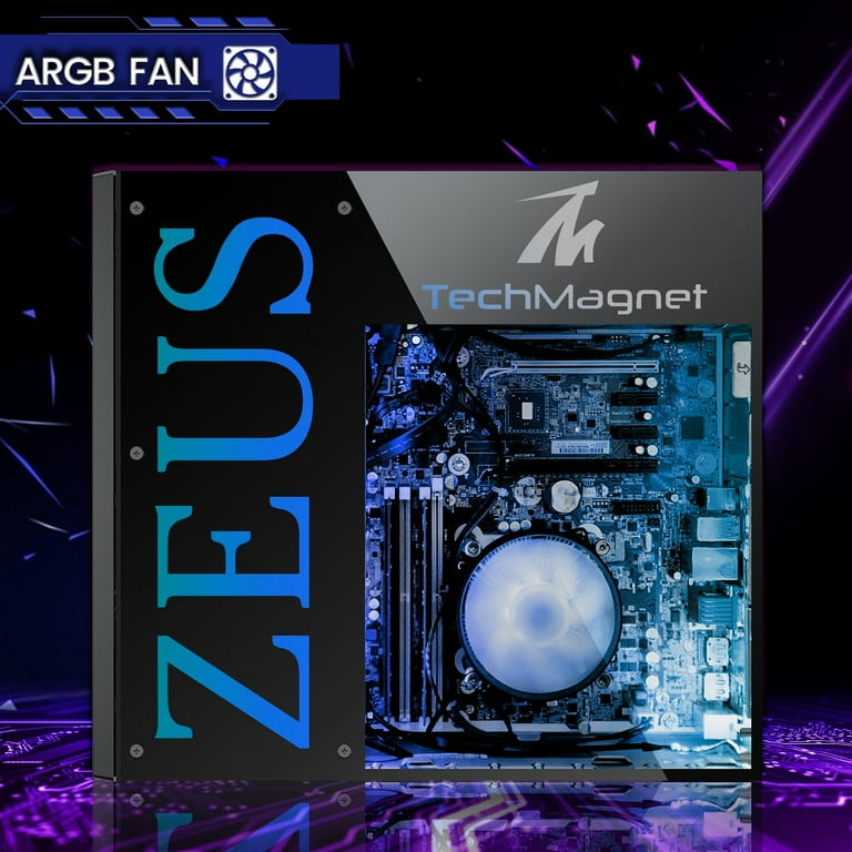 TechMagnet Zeus Pro 6 Gaming Desktops, Intel Core i5, 32GB, 2TB HD, 1TB SSD (Restored)