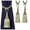 Green, variant on madengdeng Curtain Tiebacks Tassel Drapery Tie-Backs Rope Handmade Holdbacks Home Office Hotel Decorative.