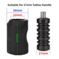 thumbnail image 4 of Funda de agarre para tatuajes en silicona, color negro, tamaño único, paquete individual. Especificaciones: material de silicona, diámetro interno de 22mm, diámetro externo de 34mm, altura de 54mm,, 4 of 6