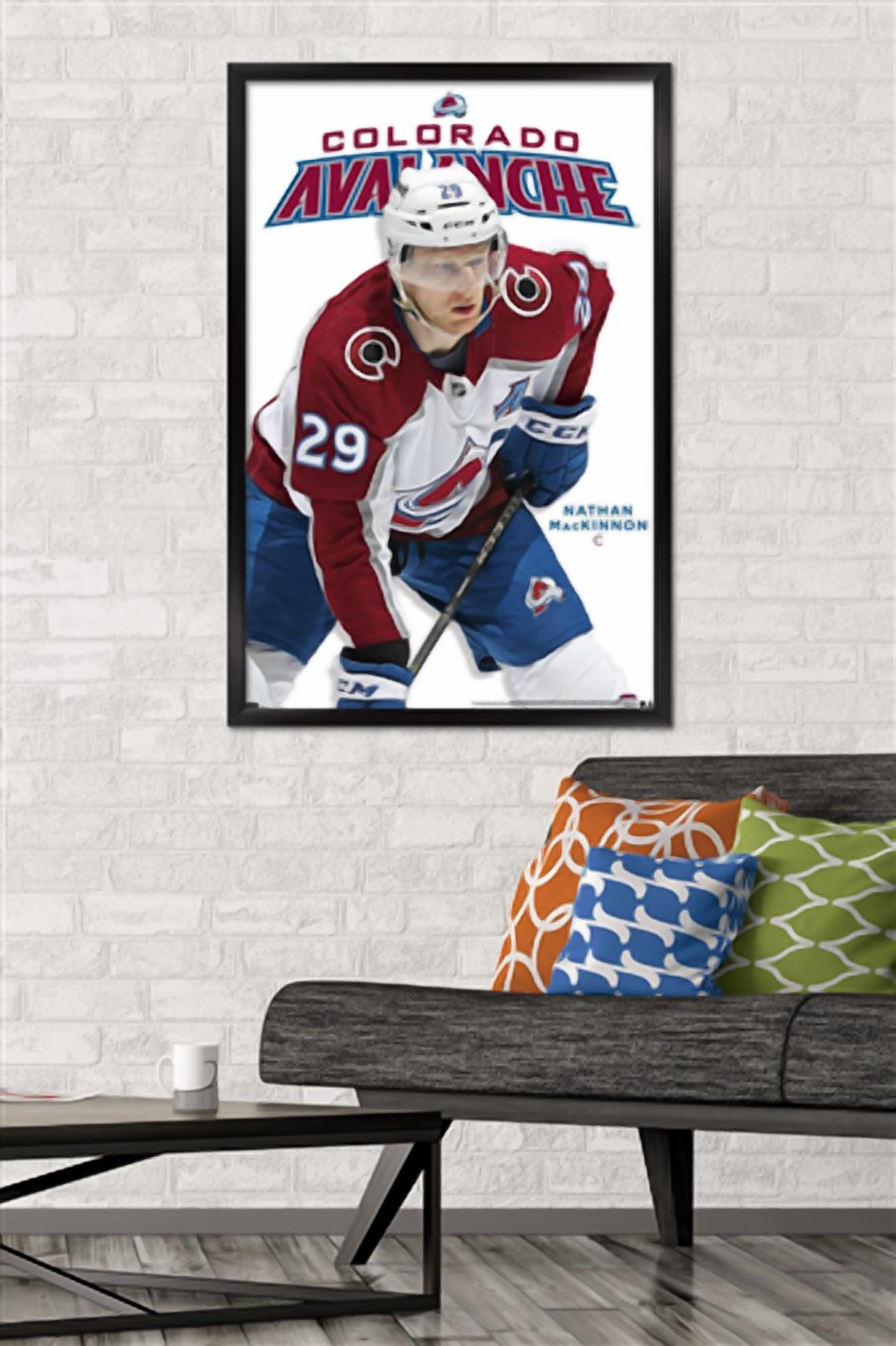 NHL Colorado Avalanche - Nathan MacKinnon Feature Series 23 Wall Poster, 22.375" x 34" Framed