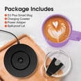 thumbnail image 4 of Vsitoo S3 Plus Smart Mug, 14 oz Temperature-Controlled Self-Heating Coffee Mug, Purple, 4 of 9
