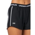 thumbnail image 3 of Pantalones cortos Under Armour Tech Play Up para mujer, color blanco y negro, talla XL, 3 of 3
