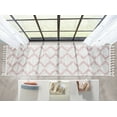 thumbnail image 3 of Well Woven Kennedy Reeve Modern Chevron Pattern Kids Pink Ivory 2'3" x 7'3" Runner Rug, 3 of 8