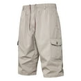 thumbnail image 1 of Pantalon Cargo Homme Été Léger Respirant Shorts de Travail avec Multiples Poches pour Randonnée en Plein Air Tenue Décontractée, 1 of 5