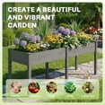 thumbnail image 4 of CONCETTA Wooden Raised Garden Bed - Elevated Planter Box with Drainage & Liner, 72" x 23" x 30" for Backyard/Patio/Balcony (Gray), 4 of 11