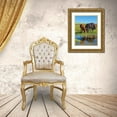 thumbnail image 3 of Zwick, Martin 19x24 Gold Ornate Wood Framed with Double Matting Museum Art Print Titled - Horses on their mountain pasture at lake Song Kol, 3 of 4
