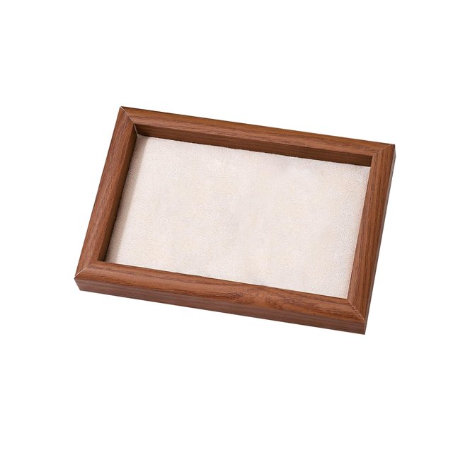 Bandeja organizadora de joyas, accesorios de madera, regalo, bandeja de cajón de joyería duradera a la moda Beige Yuyangstore Caja de almacenamiento de joyas
