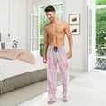 thumbnail image 7 of FREEAMG Pink Butterfly Pajama Pants for Men, Men's Separate Bottoms, Comfortable Sleep Lounge Pj Pants, 7 of 7