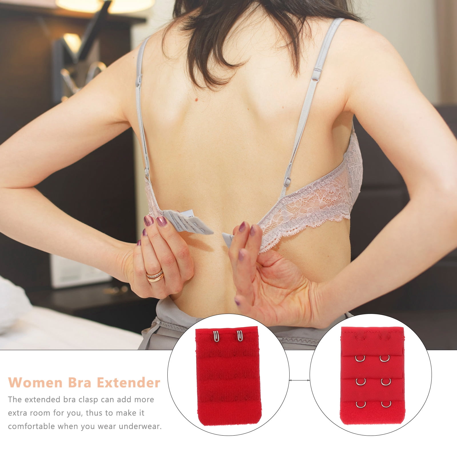 Lot De 3 Rallonges De Soutien-gorge à 3 Crochets - Coton Et Acier - Neuf étiqueté