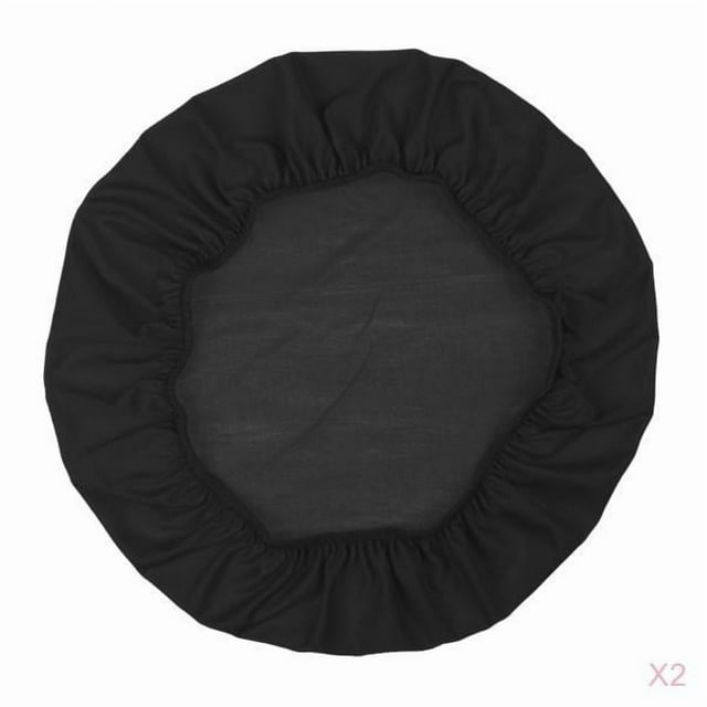 Funda elástica universal extraíble para silla de comedor de 2/4 piezas para banquete de boda. 2 piezas negro