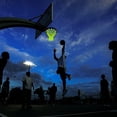 thumbnail image 3 of Glow Basketball Net, Nightlight Basketball Net Luminous Outdoor Portable Sun Powered Sport Nylon, 3 of 9