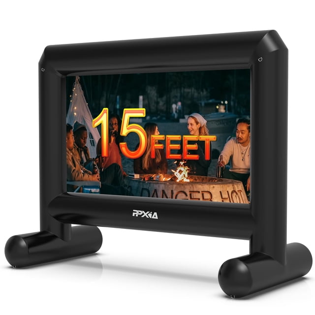 Pantalla de proyector inflable PPXIA de 15 pies con ventilador