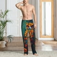 thumbnail image 2 of Sikiie Colorful Owl Forest Pajama Pants Men, PJ Bottoms, Sleep & Lounge Pants-XX-Large, 2 of 6