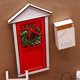 thumbnail image 3 of Red Fairy Doors Gnome Door Christmas Set 10Pcs Miniature Fairy House Accessories Christmas Miniature Scene Door Set with Ladder, 3 of 5