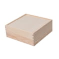 thumbnail image 1 of Abbracc Wooden Box Container Keepsake Box for Cards Home Decorations Desk Organizers 20x20x8cm, 1 of 9