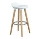 thumbnail image 5 of Juego de 2 Bancos para Barra FurnitureR Silla de Bar JASMINE PP BLANCO moderno, 5 of 8