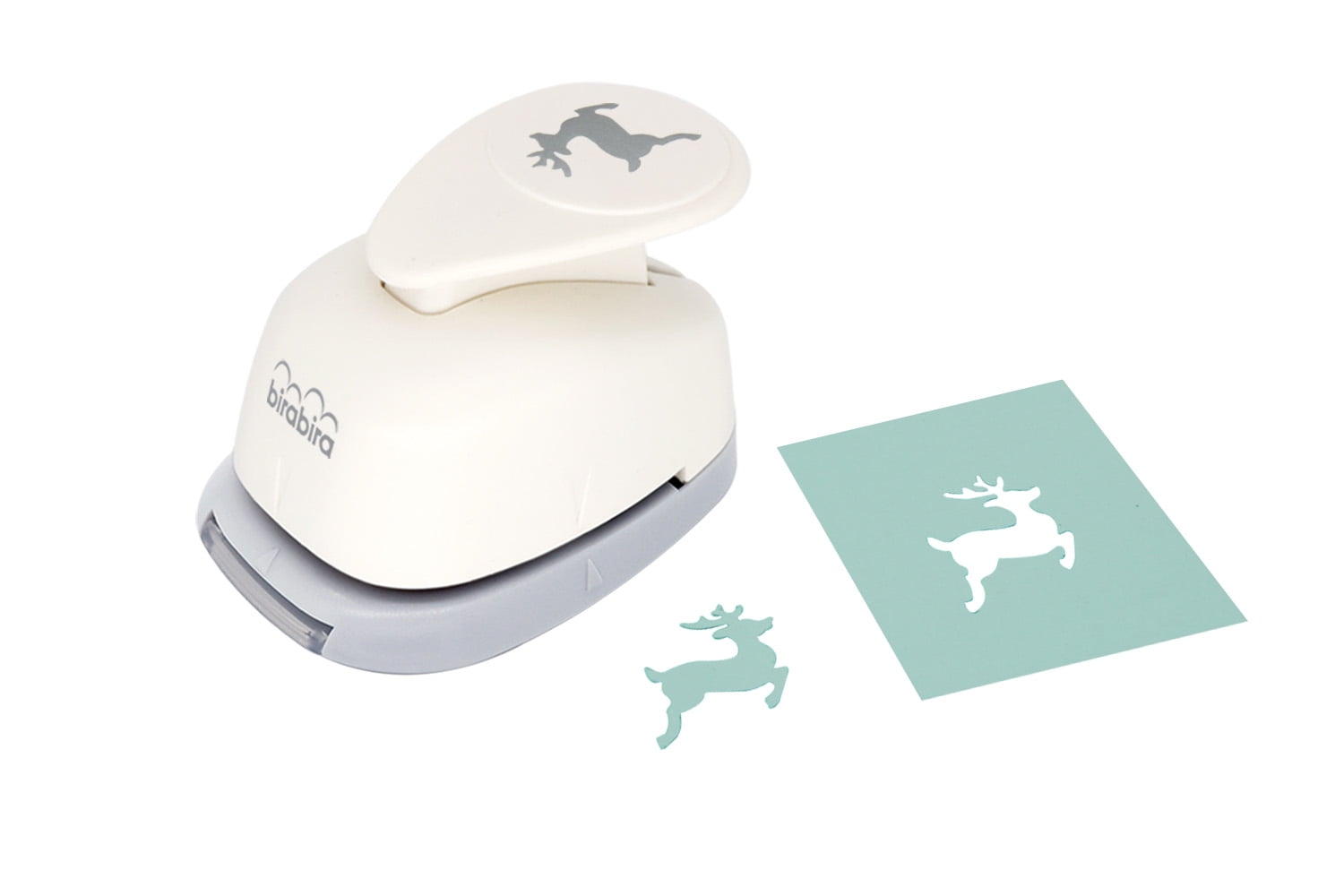 Bira Craft 1 inch Reindeer Lever Action Craft Punch for Paper Crafting Scrapbooking