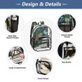 thumbnail image 5 of PVC Transparent Backpacks Clear Backpack for Travel and Outings Elegant Peacock, 5 of 7