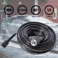 thumbnail image 5 of Finew Kink Resistant 50 ft Pressure Washer Hose, 5800 PSI, M22-14mm Corrosion and Abrasion Resistant Washer Extension Hose, 5 of 8