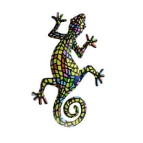 VerPetridure Garden Gecko Decorative Bark Pendant Gecko Art Garden House Lizard Art Outdoor Garden Backyard Metal Animal Decoration Gift