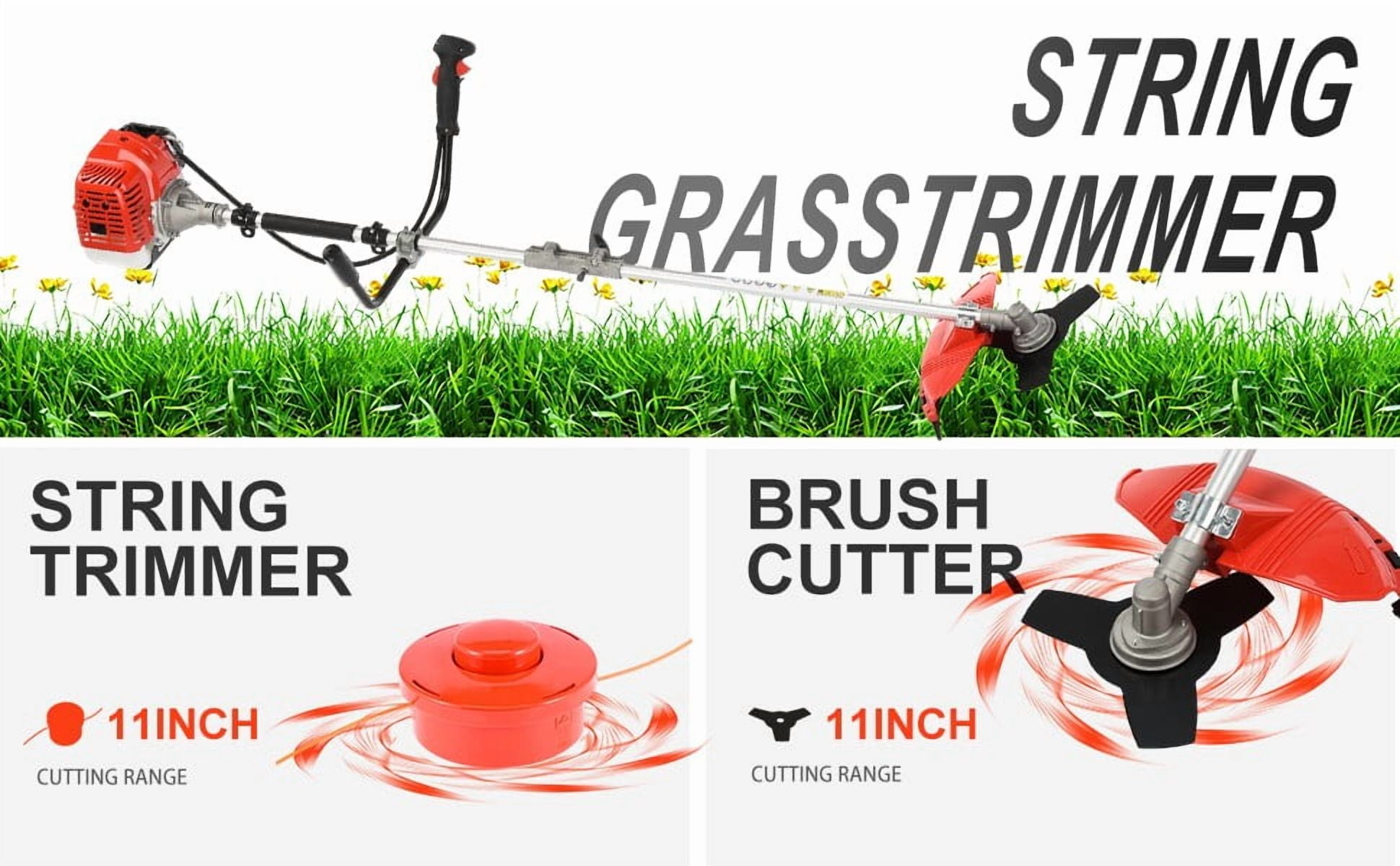 Seipouy 2025 New Gas Weed Trimmer, 2 in 1 Cordless Lawn Mower,52CC Weed Trimmer, 2-Stroke Gas Hedge Trimmer Multi-Functional Trimming Tool for Outdoor Grass and Garden Bush