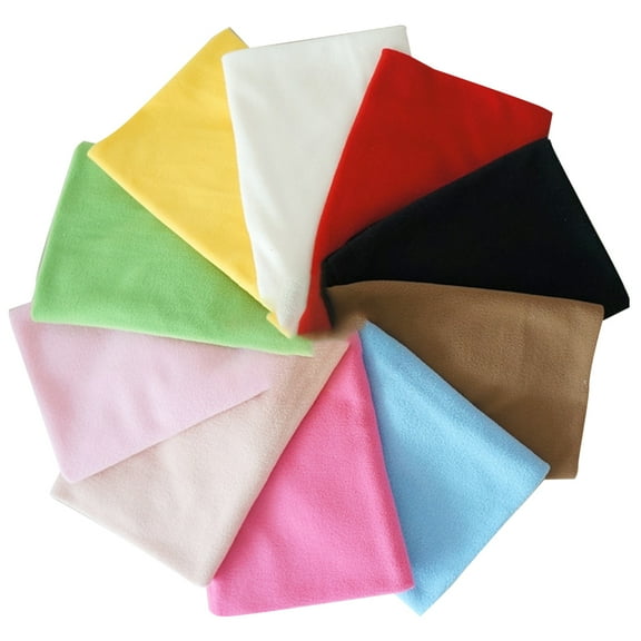 10 PCS DIY Cloth DIY Accessories Quilting Fleece Squares Quilting Fabric Sewing Fleece Fabric