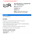 thumbnail image 2 of Rear Brake Shoe Set - Compatible with 1977 - 1979 Ford LTD II 1978, 2 of 2