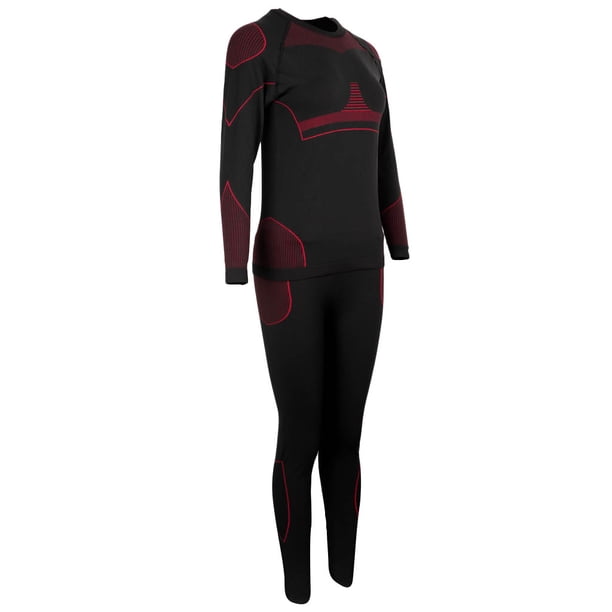 Ropa Interior Conjunto Térmico Largo Para Hombre Y Mujer En Invierno (camiseta + Pantalón), Elástica Y Ligera, Ropa Interior Para Ciclismo Camping Mujeres l Sunnimix Ropa interior térmica para hombres