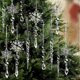thumbnail image 1 of Christmas Ornaments Set for Tree Decorations, Hanging Acrylic Crystal Snowflake Christmas Decoration Icicle Drop Decorations for Winter Christmas Tree, 1 of 4