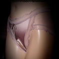 thumbnail image 3 of Women Briefs Lace Underwear Crothless Panties Lingerie Satin Sheer, 3 of 15