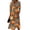 Gray, variant on Halloween Dresses for Women Halloween Pumpkin Print V Neck 3/4 Length Sleeve Summer Dresses for Halloween Party Fall Clothes