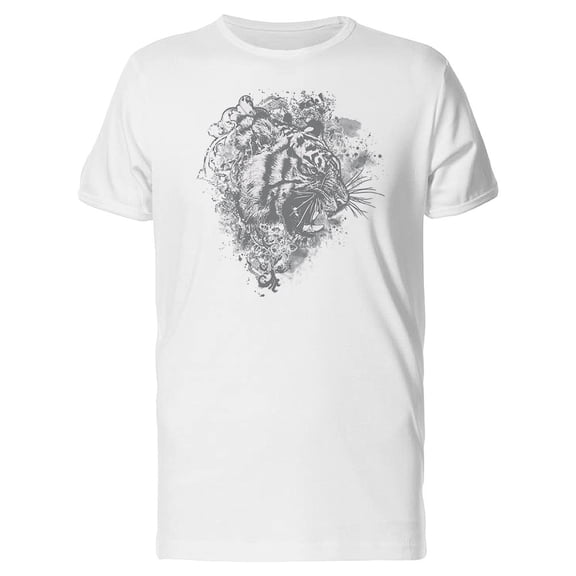 Hand Drawing Of A Tiger Tee Men's -Image by Shutterstock
