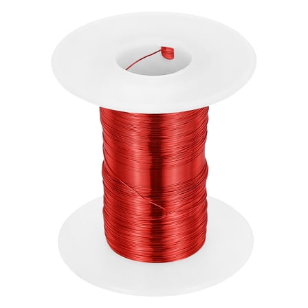 30 AWG Magnet Wire 2 oz Magnetic Coil Wire 155C(311F), Red,White