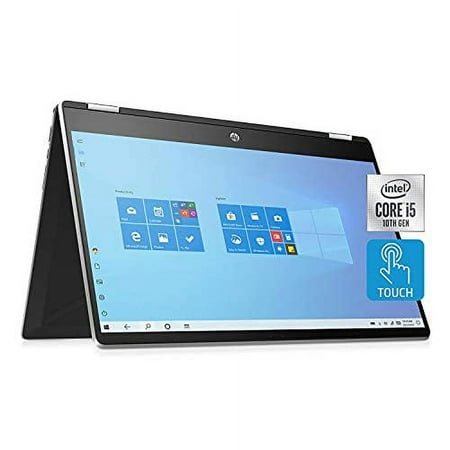 HP 2021 Pavilion X360 15.6In HD Touchscreen 2-in-1 Laptop 4-Core Intel i5-10210U Intel UHD Graphics M.2 NVMe SSD USB-C WiFi AC BT HDMI Webcam, 15-DQ1071CL, Silver, 16GB 512GB SSD Win10 Home