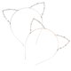 thumbnail image 5 of Diadema con orejas de gato, 2 uds., diadema para fiesta, tocado con diamantes de imitación, suministro para disfraz de gato, 5 of 7