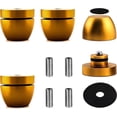 thumbnail image 2 of 4 Uds. De cuentas esféricas, pies de aislamiento de altavoz, almohadillas de plataforma giratoria, amortiguador de Audio, pies de aislamiento de subwoofer, almohadilla de 33 × 30 (dorado), 2 of 5