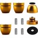 thumbnail image 2 of 4 Pcs Ball Beads Speaker Isolation Feet Turntable Platform Pads Audio Shock Absorber Subwoofer Isolation Feet 33×30 Pad (Golden), 2 of 5