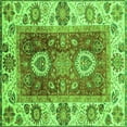 thumbnail image 1 of Ahgly Company Indoor Square Abstract Green Modern Area Rugs, 3' Square, 1 of 4