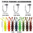 thumbnail image 2 of FREE FISHER Ned Fishing Bait, Shrimp Bait Fishing Lure,Worm Lure Set, 71Pcs Lead Hook with Soft Plastic Lures Kit, 2 of 9