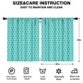 thumbnail image 2 of Blackout Kids Curtains,Turquoise Geometric Quatrefoil Pattern Childrens Insulated Curtains Set Of 2,Bedroom Essentials,Toddler Room Decor 42x54in(106x137cm), 2 of 5