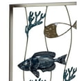 Image showcasing DecMode Blue Metal Fish Wall Decor (2 Count) - Walmart.com
