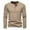 A-Khaki247, variant on Gentlemen Slim Fit Henley Shirt Long Sleeve Button Placket Casual Daily Comfortable Tee