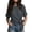 Blue, variant on Tqcoqu Womens Cotton Linen Tie Front Blouses 2026 Summer Crew Neck Short Sleeve Basic Tops Shirts,Navy Women's S-XXXL