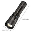thumbnail image 3 of Fiudx Linterna Telescópica, Led Superbrillante, 4 Modos de Luz, Recargable, Zoom de Largo Alcance, Equipo de Camping para Exteriores, Iluminación de Emergencia, Resistente Al Agua Ipx4, Tamaño de 17,, 3 of 6