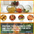 thumbnail image 5 of Rolling Grilling Basket- Round Stainless Steel BBQ Grill Mesh Rolling BBQ Basket Non-Stick Grill Basket Grilling Accessories Camping Grill for Vegetables, French Fries, Fish, 5 of 8