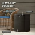 thumbnail image 5 of Rubbermaid Outdoor Upright Mini Deck Box, Mocha, 19.2 Gallon, 5 of 5