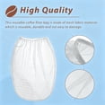 thumbnail image 5 of Smlper 2 Pack 20" x 20" Cold Brew Coffee Filter Bag, Compatible With Toddy Cold Brew System, Strainer Bag for 5 Gallon Commercial Brewers, Washable & Reusable, 5 of 7